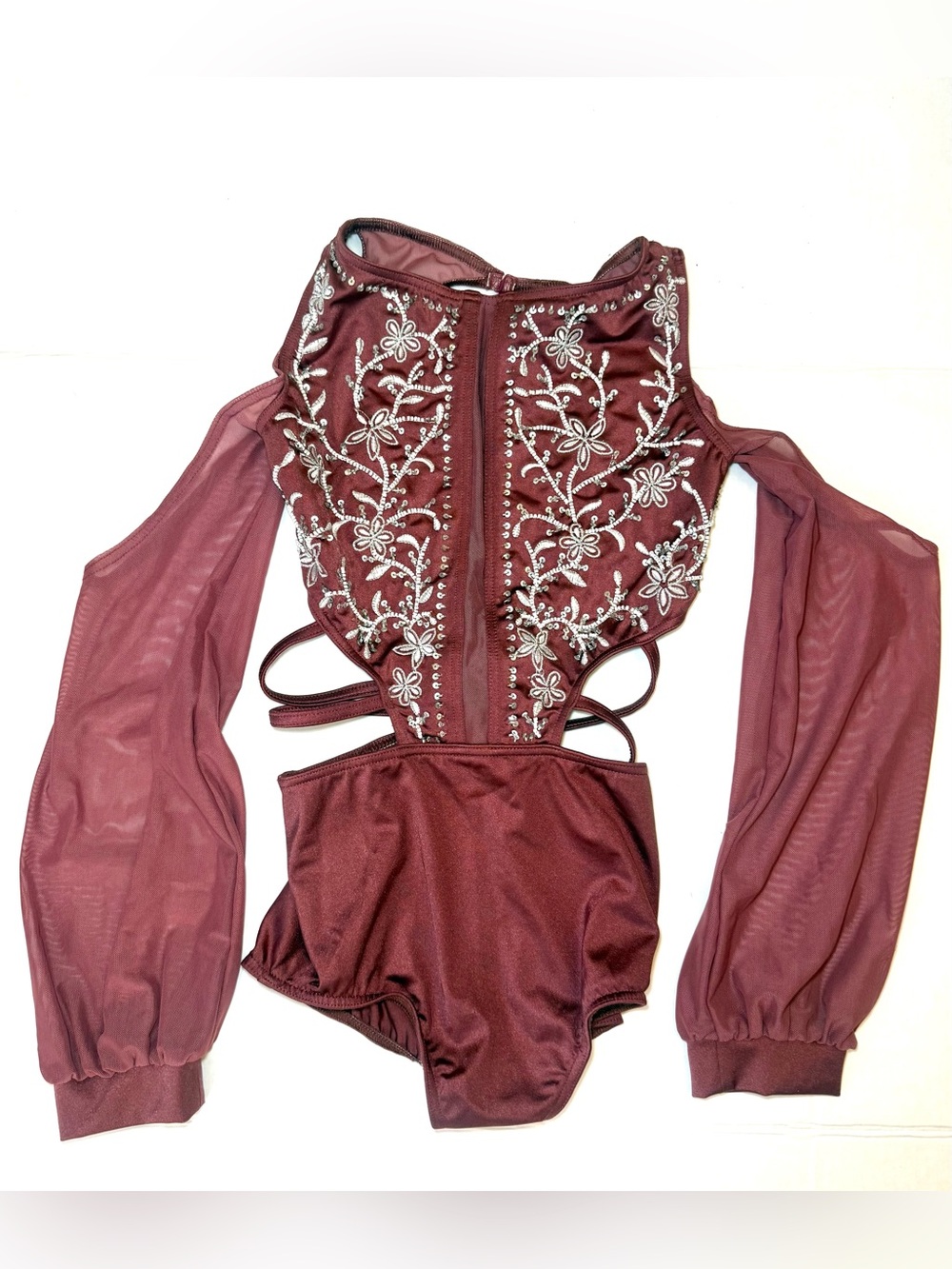 Weissman Elite Poet Sleeve Embroidered Dance
Leotard NEW Sample Style ‘Vienna’